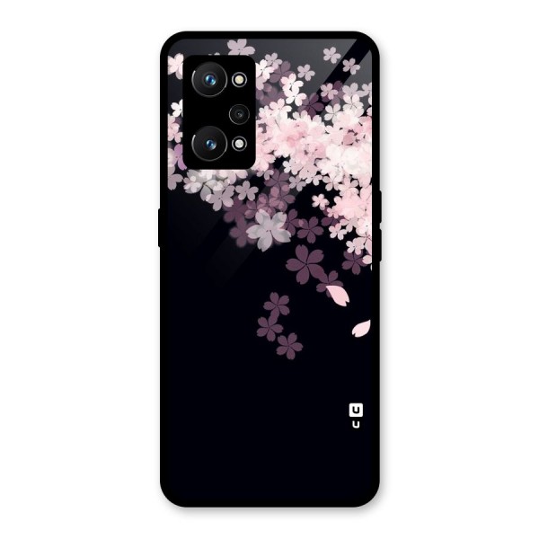 Cherry Flowers Pink Glass Back Case for Realme GT Neo 3T