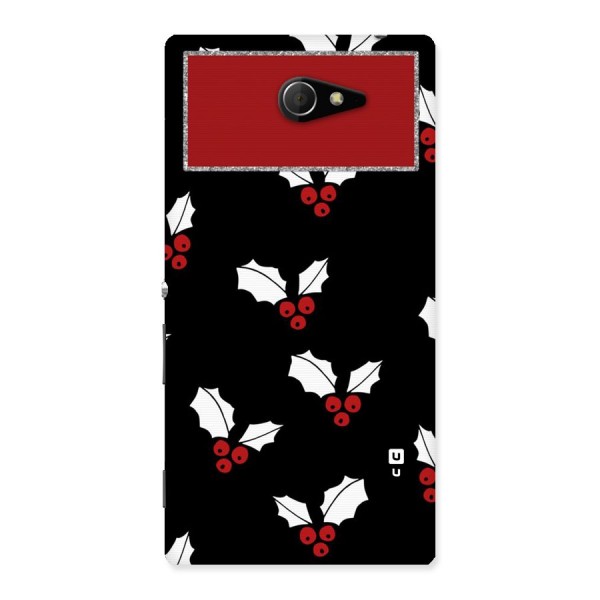 Cherry Leaf Design Back Case for Sony Xperia M2