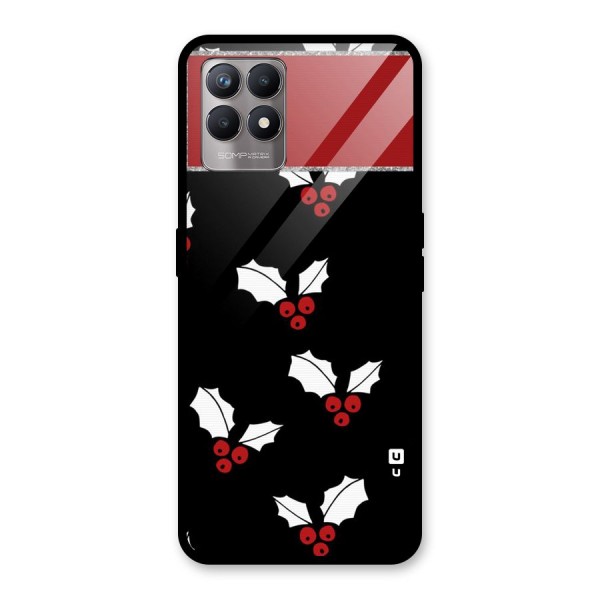 Cherry Leaf Design Glass Back Case for Realme 8i