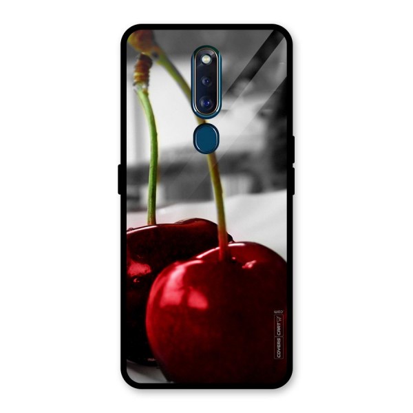 Cherry Photography Glass Back Case for Oppo F11 Pro