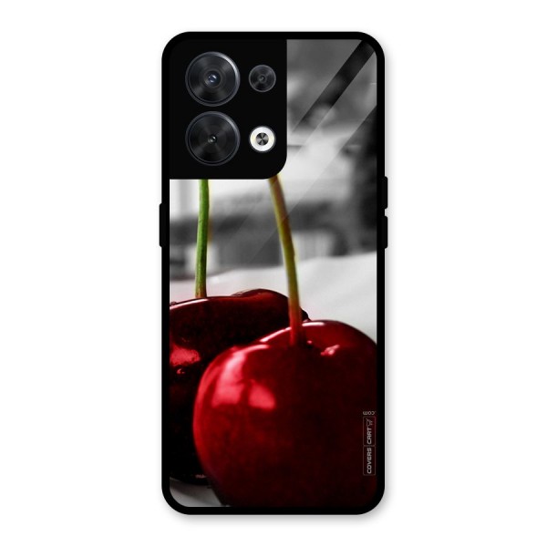 Cherry Photography Glass Back Case for Oppo Reno8 5G