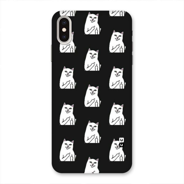 Chill Cat Pattern Back Case for iPhone XS Max