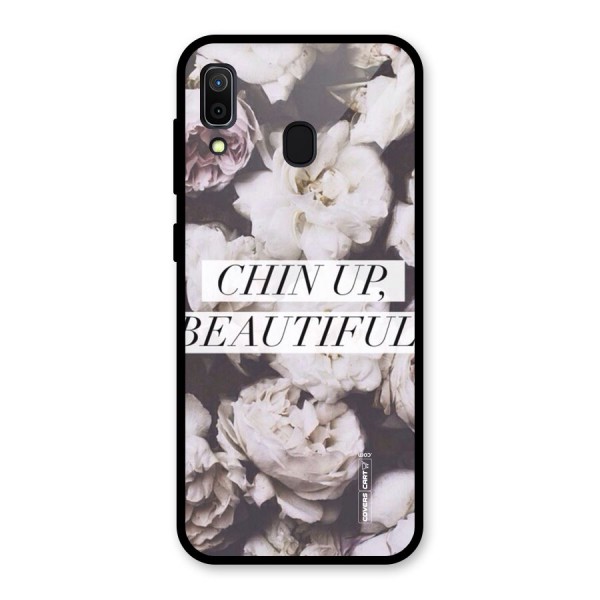 Chin Up Beautiful Glass Back Case for Galaxy A30