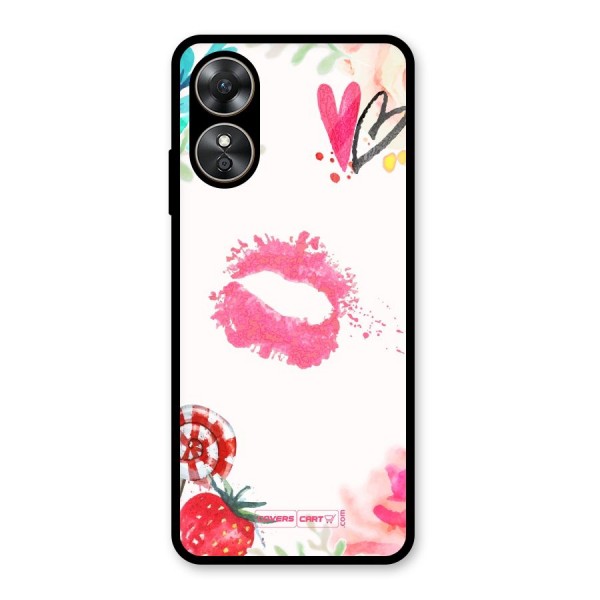 Chirpy Glass Back Case for Oppo A17