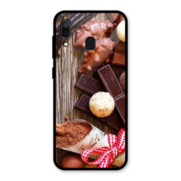 Chocolate Candies Glass Back Case for Galaxy A30