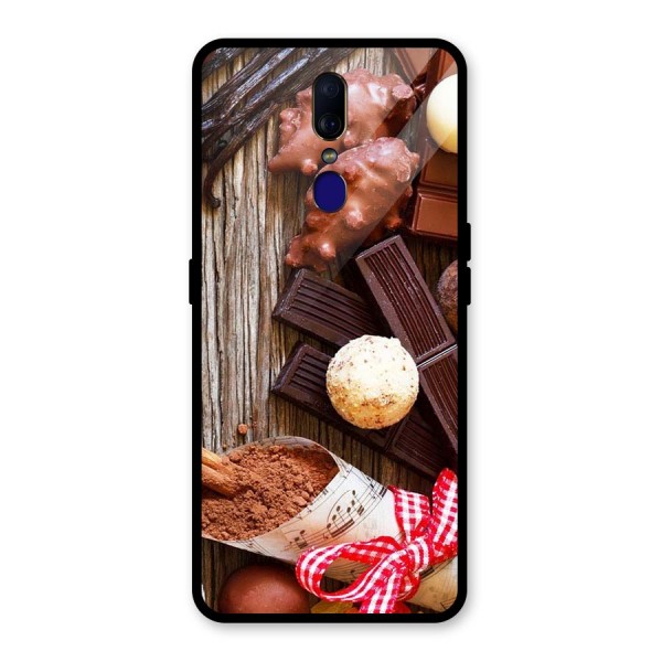 Chocolate Candies Glass Back Case for Oppo F11