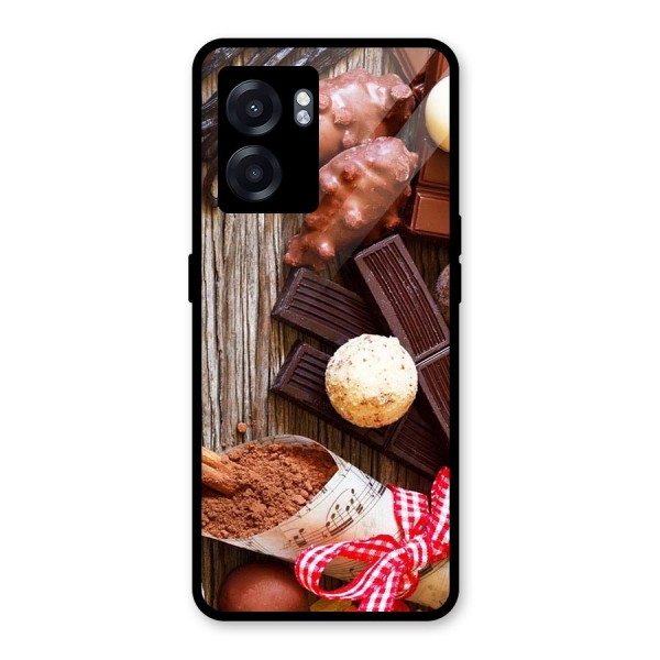 Chocolate Candies Glass Back Case for Oppo K10 (5G)