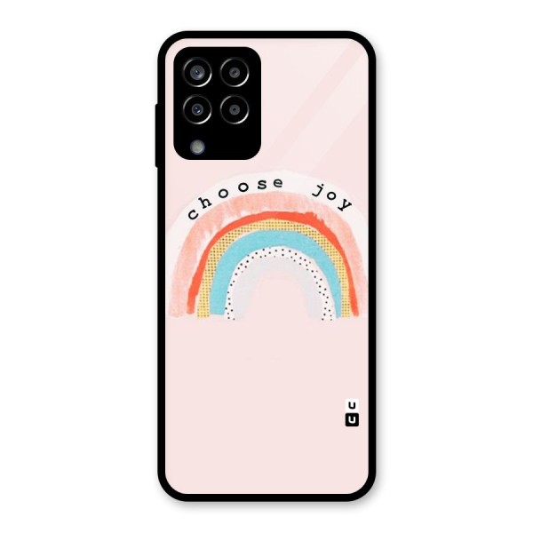 Choose Joy Glass Back Case for Galaxy M33