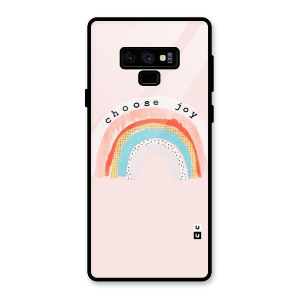 Choose Joy Glass Back Case for Galaxy Note 9