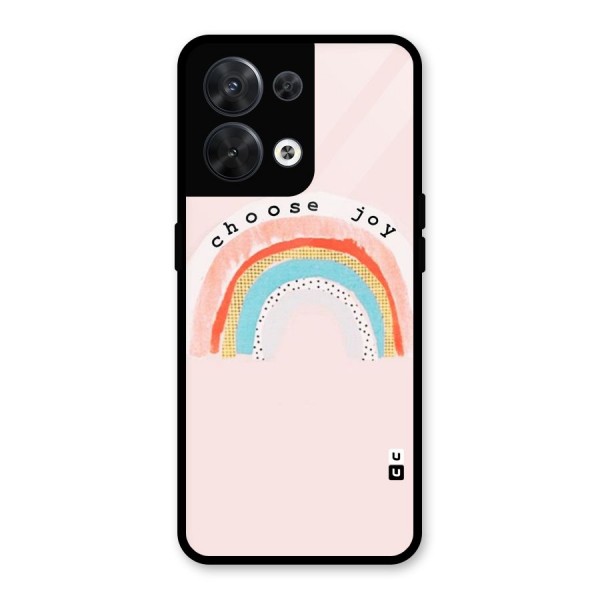 Choose Joy Glass Back Case for Oppo Reno8 5G