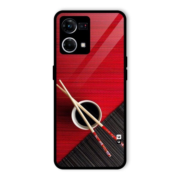 Chopstick Design Glass Back Case for Oppo F21s Pro 4G