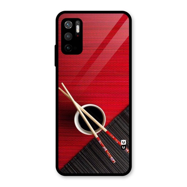 Chopstick Design Glass Back Case for Poco M3 Pro 5G