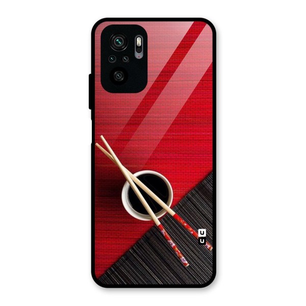 Chopstick Design Glass Back Case for Redmi Note 11 SE