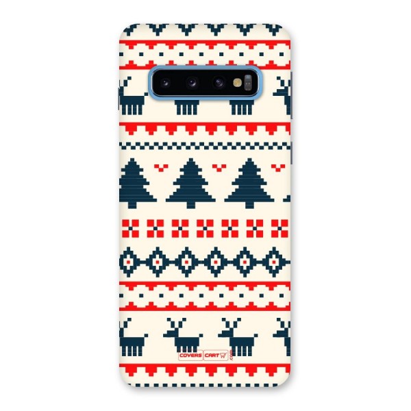 Christmas Design Pattern Back Case for Galaxy S10