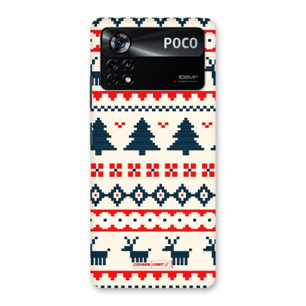 Christmas Design Pattern Back Case for Poco X4 Pro 5G