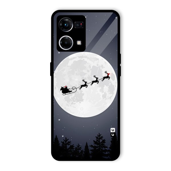 Christmas Nightsky Glass Back Case for Oppo F21s Pro 4G