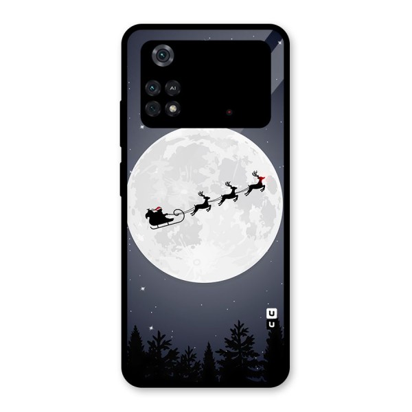 Christmas Nightsky Glass Back Case for Poco M4 Pro 4G