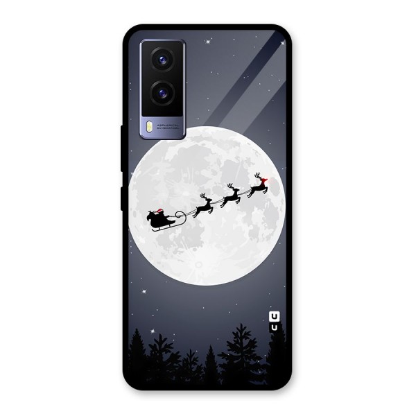 Christmas Nightsky Glass Back Case for Vivo V21e 5G