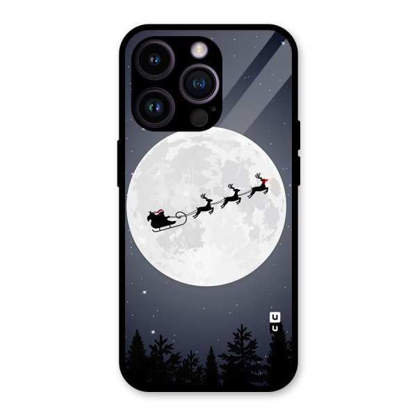 Christmas Nightsky Glass Back Case for iPhone 14 Pro