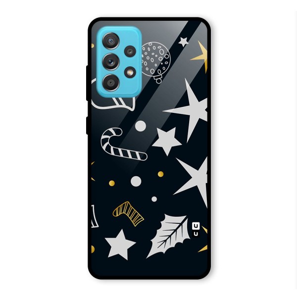 Christmas Special Pattern Glass Back Case for Galaxy A52s 5G