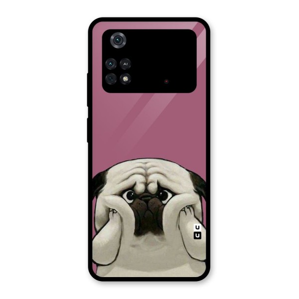 Chubby Doggo Glass Back Case for Poco M4 Pro 4G