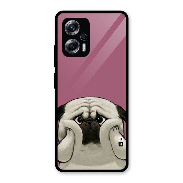 Chubby Doggo Glass Back Case for Redmi K50i