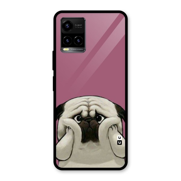 Chubby Doggo Glass Back Case for Vivo Y21G