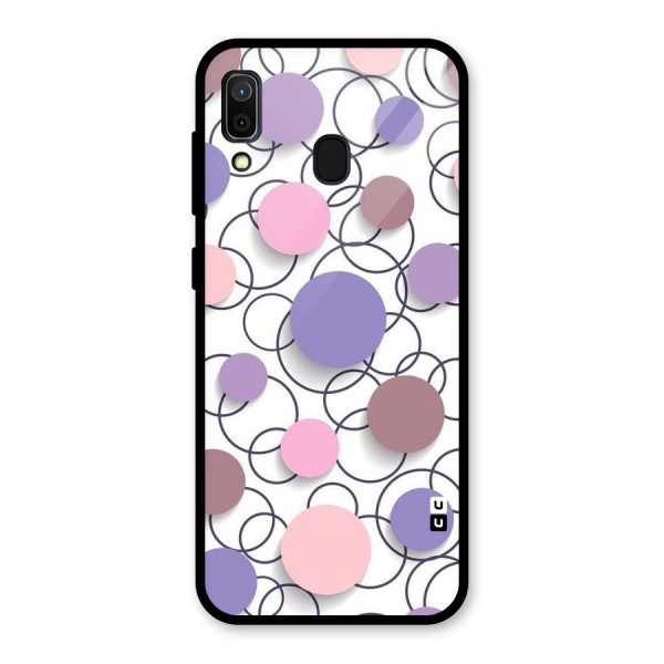 Circles And More Glass Back Case for Galaxy A30