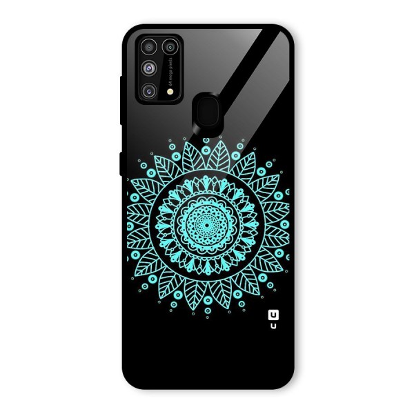 Circles Pattern Art Glass Back Case for Galaxy M31