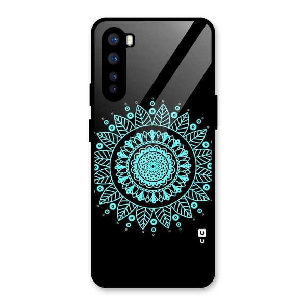 Circles Pattern Art Glass Back Case for OnePlus Nord