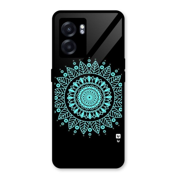 Circles Pattern Art Glass Back Case for Oppo K10 (5G)