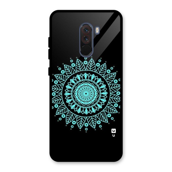 Circles Pattern Art Glass Back Case for Poco F1