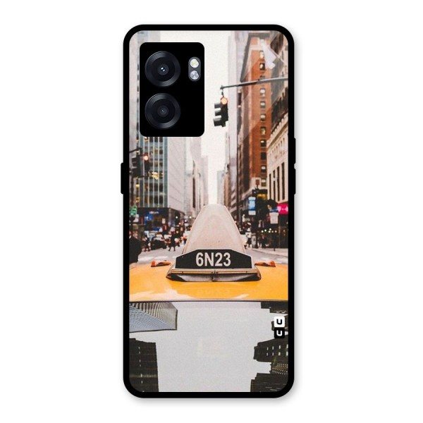 City Taxi Glass Back Case for Oppo K10 (5G)