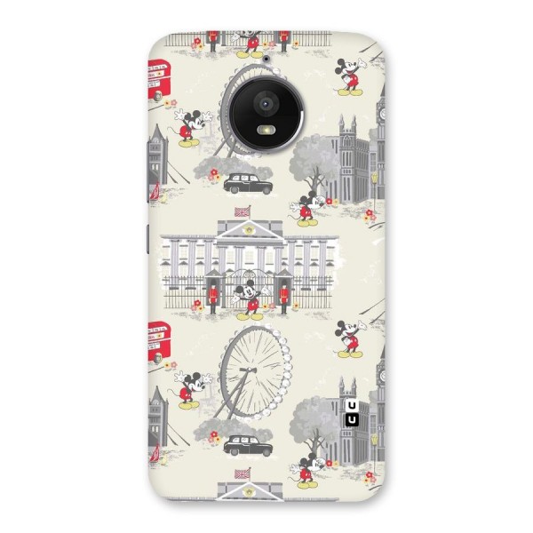 City Tour Pattern Back Case for Moto E4 Plus