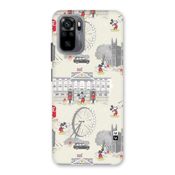 City Tour Pattern Back Case for Redmi Note 10