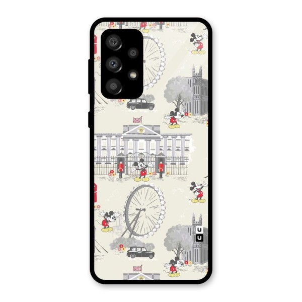 City Tour Pattern Glass Back Case for Galaxy A32