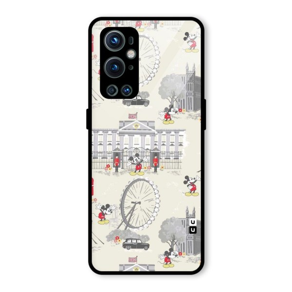 City Tour Pattern Glass Back Case for OnePlus 9 Pro