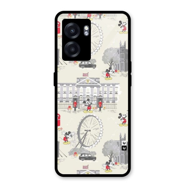 City Tour Pattern Glass Back Case for Oppo K10 (5G)