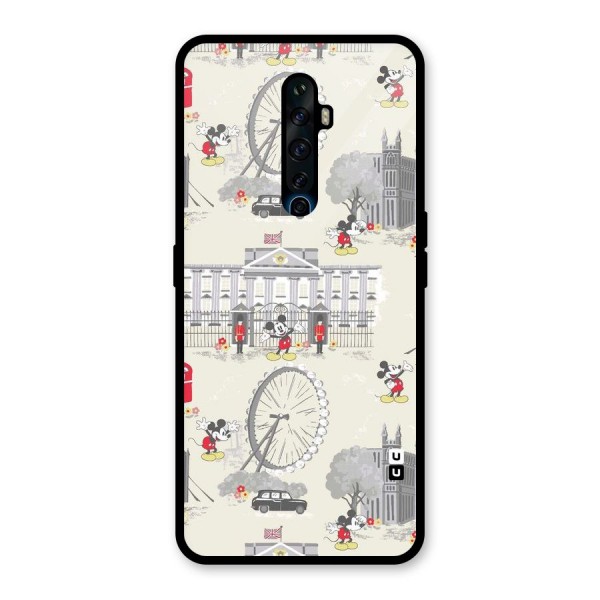 City Tour Pattern Glass Back Case for Oppo Reno2 Z