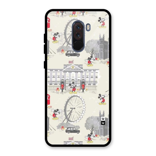 City Tour Pattern Glass Back Case for Poco F1