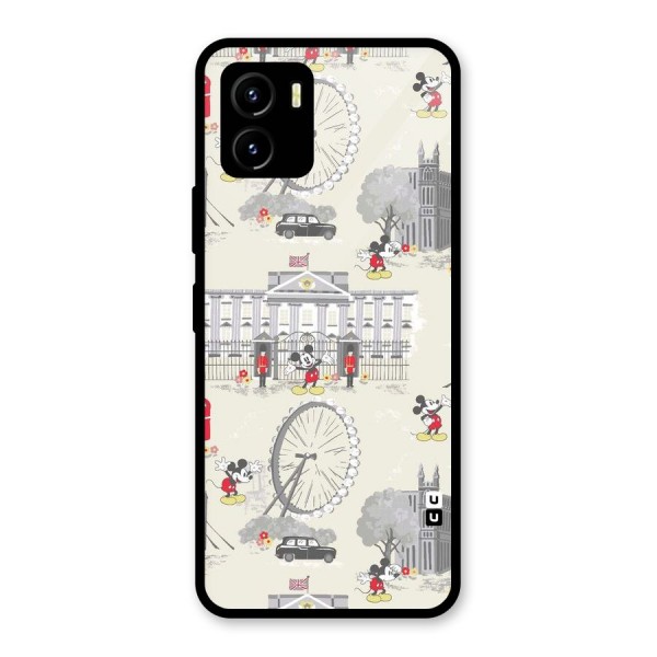 City Tour Pattern Glass Back Case for Vivo Y15s