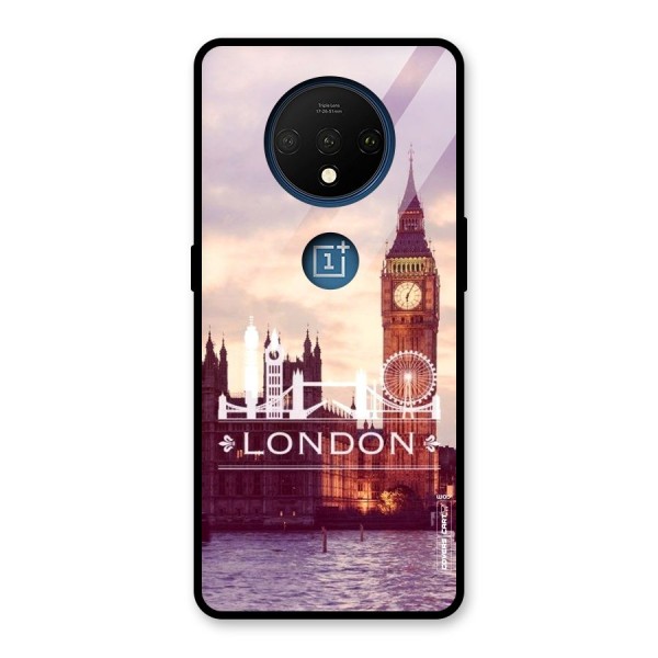 City Tower Glass Back Case for OnePlus 7T