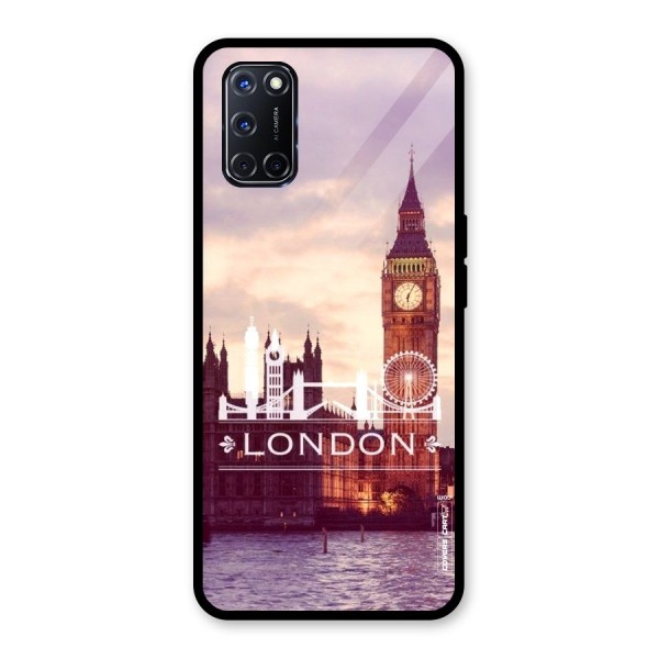 City Tower Glass Back Case for Oppo A52