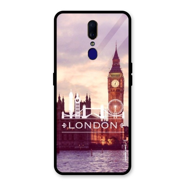 City Tower Glass Back Case for Oppo F11