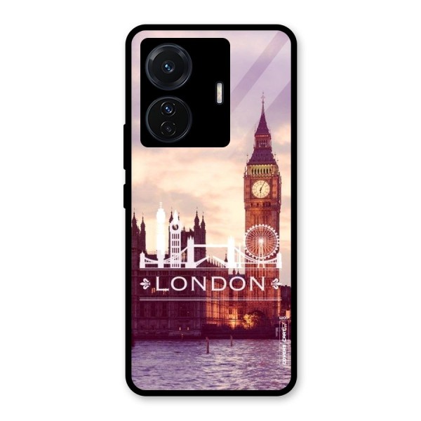 City Tower Glass Back Case for Vivo T1 Pro