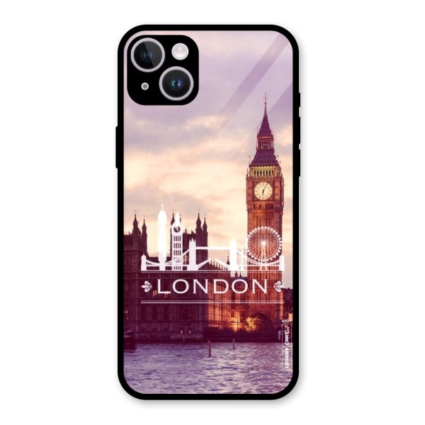 City Tower Glass Back Case for iPhone 14 Plus