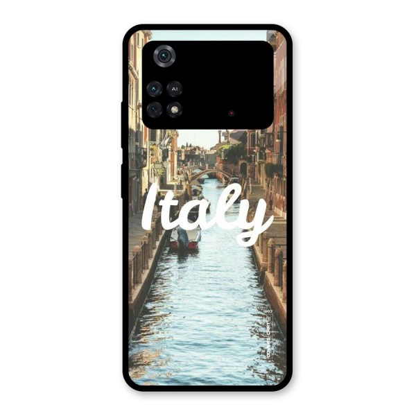 City Travel Glass Back Case for Poco M4 Pro 4G