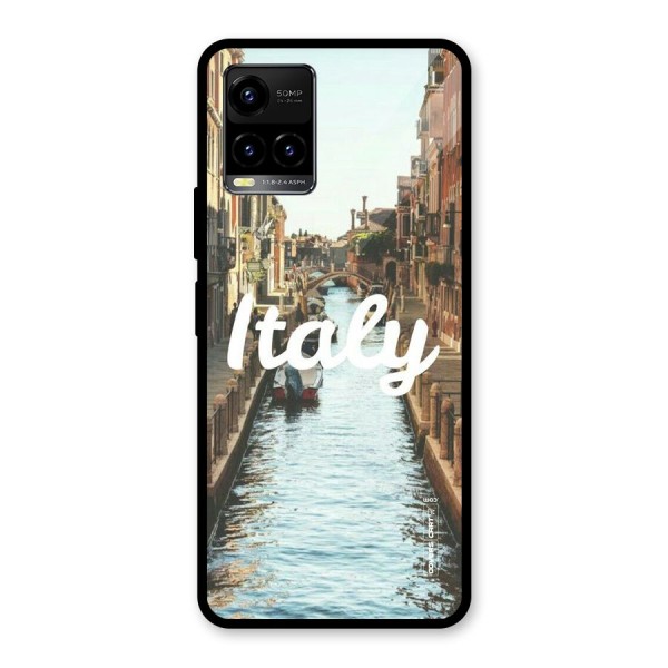 City Travel Glass Back Case for Vivo Y21 2021