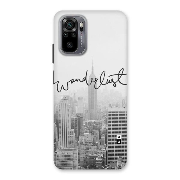 City Wanderlust Monochrome Back Case for Redmi Note 10