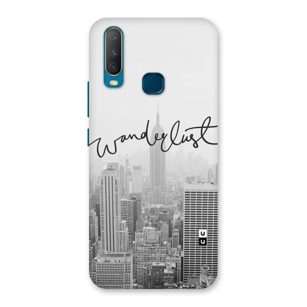 City Wanderlust Monochrome Back Case for Vivo Y12